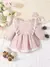 Babados Manga Longa para Bebê Menina Vestido de Algodão, Headwear, Conjunto de - Irislandia Variedades