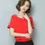 Blusa de manga curta solta para mulheres, tops casuais, camisas brancas, roupas - Irislandia Variedades