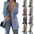 Casaco xadrez de gola slim fit feminino, cardigan, moda, outono, inverno, 2023 - comprar online