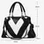 Bolsa de ombro patchwork de couro PU para mulheres, monocromática, bolsa de gri - comprar online