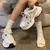 Verão nova luz sapatos esportivos mulheres malha luxo tênis tênis de corrida na internet
