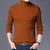 Inverno alto pescoço grosso quente camisola masculina gola alta marca dos homen - Irislandia Variedades