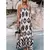 Vestido longo bohi solto estampado sem mangas feminino, vestido de verão casual - comprar online
