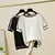 Camiseta feminina de malha fina, tops de manga curta, roupas casuais, camiseta f - Irislandia Variedades