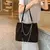 Bolsa de diamantes Bling feminina, grande capacidade, couro PU, grande designer - comprar online