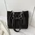 Bolsa tote de veludo da moda, bolsa de ombro de cor sólida, bolsa casual femini na internet