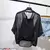 Camisa leopardo chiffon para as mulheres, blusa casual, roupas sexy listrada, me - Irislandia Variedades