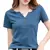 Camiseta de manga curta para as mulheres, algodão, sólido, solto, casual, hara