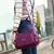 Bolsa de ombro de nylon multicamadas, bolsa com zíper multibolsos, bolsa mensag na internet