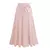 Imagem do Saias de chiffon com laço para mulheres, comprimento médio, cintura alta, linh