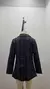 Imagem do Casaco xadrez de gola slim fit feminino, cardigan, moda, outono, inverno, 2023