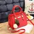 Bolsa feminina crossbody de couro pu, bolsa de ombro de alta qualidade alça sup