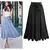 Saias de chiffon com laço para mulheres, comprimento médio, cintura alta, linh na internet