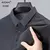 Camisa polo manga curta de seda gelo masculina, camiseta leve com lapela, top ex