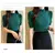 Coreano blusa de manga puff de malha para as mulheres, magro regata, camisa casu