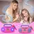 Crianças microfone máquina de karaokê instrumento musical brinquedos com luz, na internet