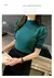 Coreano blusa de manga puff de malha para as mulheres, magro regata, camisa casu - loja online
