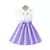 Vestido bordado com babados para crianças, Vestido sem mangas para menina, Vest