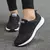 Mulheres Sapatos Casuais Moda Respirável Walking Mesh FlatShoesSneakers Branco