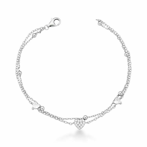 Pulseira Coração Cravejado - comprar online