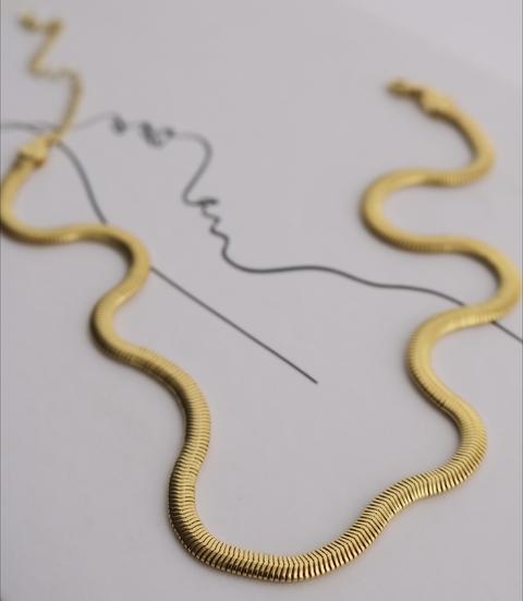 Colar Choker Snake