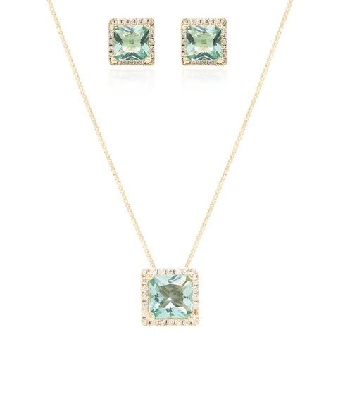 Conjunto Quadrado Cristal Paraíba