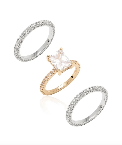 Kit Anéis Solitário