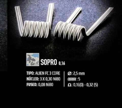 COILS OHMS 74 SOPRO 2.5mm