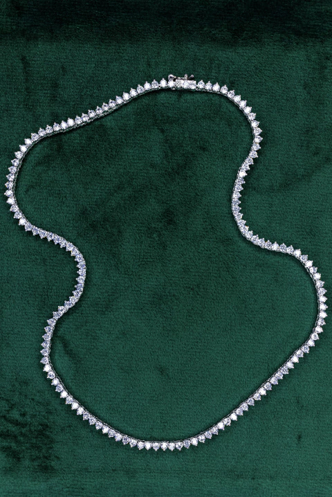 Colar Riviera | 3 garras em Prata