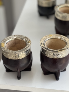 Mate Imperial 100 % uruguayo virola cincelada con apliques - comprar online