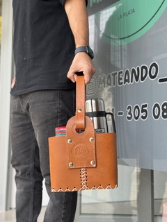 Matera cuadrada de cuero - tienda online