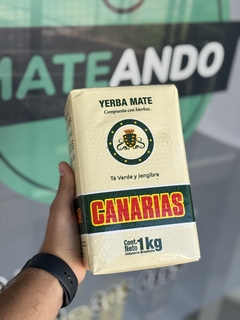Yerba Canarias Te Verde y Jengibre 1kg - comprar online