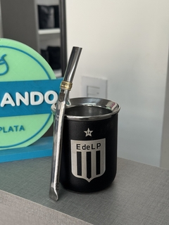 Combo Mate de acero + bombilla plana de acero - comprar online