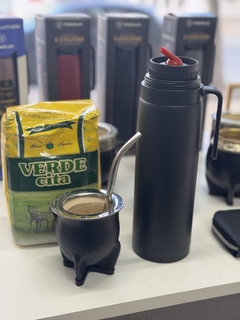 COMBO Mate camionero + termo media manija y bombilla de regalo - comprar online