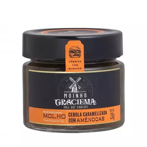 MOLHO CEBOLA CARAMELIZADA C/ AMENDOAS - MOINHO GRACIEMA 230G