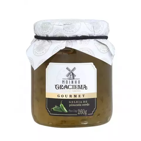 GELEIA PIMENTA VERDE GOURMET - MOINHO GRACIEMA 260G