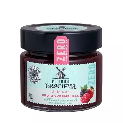 GELEIA FRUTAS VERMELHAS ZERO - MOINHO GRACIEMA 210G