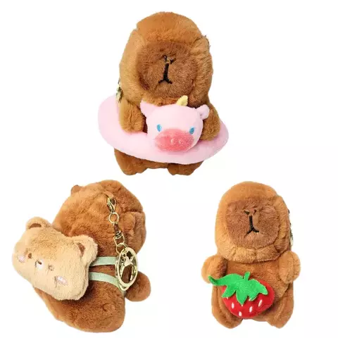 LLAVERO PELUCHE CAPIVARA Con accesorio de frutilla - comprar online