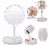 Espejo C/ Luz Aro Led Maquillaje Aumento Plegable Usb/pila - fonotienda