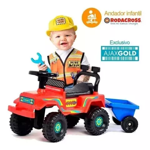 Andarin Caminador Pata Pata Toyota Bebe Porta Juguetes con carro