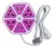 Zapatilla 4 Usb/4 Toma Corriente Forma Hexagonal