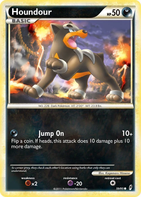 Houndour #59 - HeartGold & SoulSilver - Call of Legends