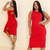Imagem do Vestido Vermelho Feminino Canelado para Natal e Festas de Final de Ano