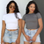 Imagem do Kit 2 Cropped Feminino Costa Nua Baby Tee Suplex Casual