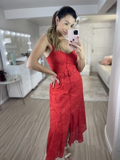 Vestido Midi Laise vermelho