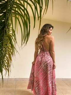 Vestido longo Cierra Rosa - comprar online