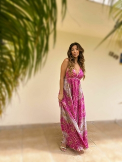 Vestido longo Cierra Amaranto - ALBA MARIA