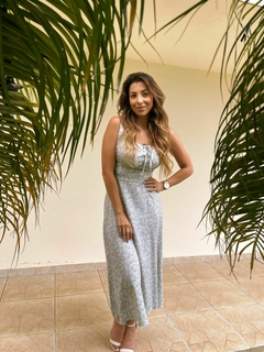 Vestido Midi Floral Verde na internet