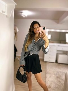 Camisa Listrada Preto e Branco - ALBA MARIA