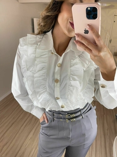 Camisa Ceci com babados - ALBA MARIA